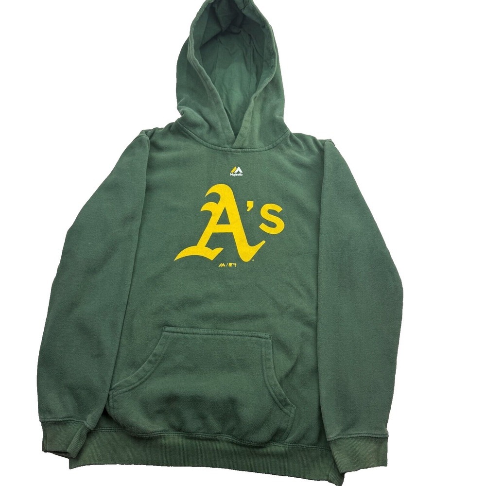 Vintage Athletics Baseball Team Outerstuff Hoodie Men's XS Green Lined Pullover